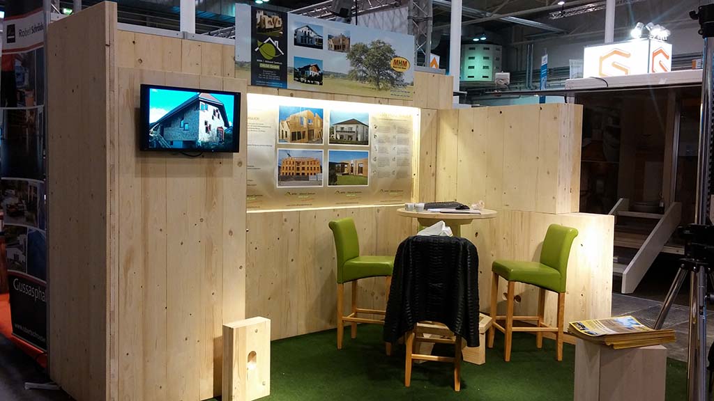 Natur Holzhaus Oelde & MHM auf der Messe in Münster